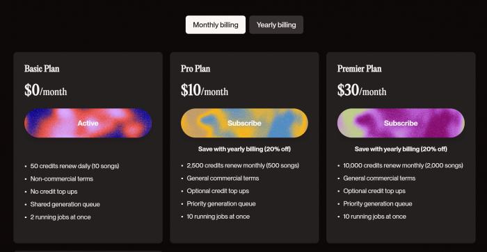 suno ai pricing